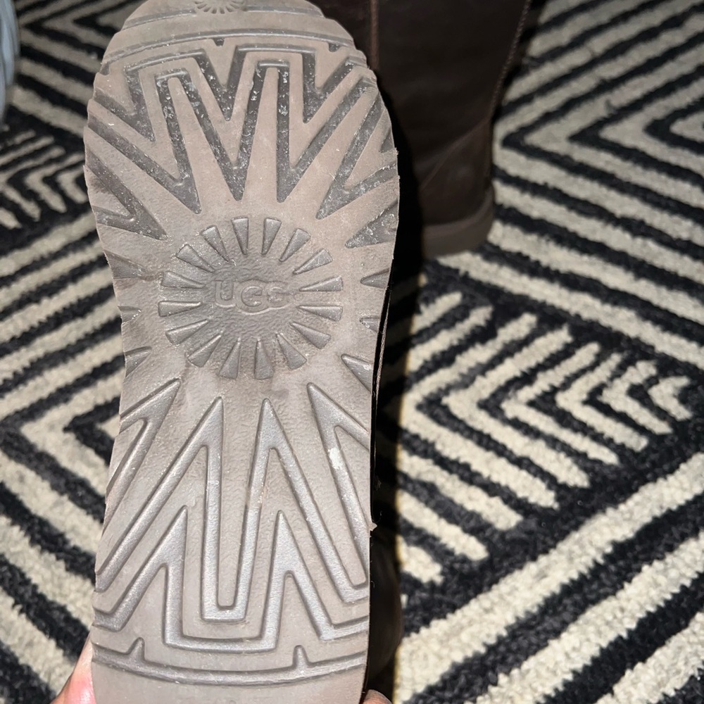 UGG Brown Leather Winter Boots - image 6